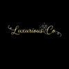 Logo for 'Luxurious Co.' with a diamond symbol on a white background